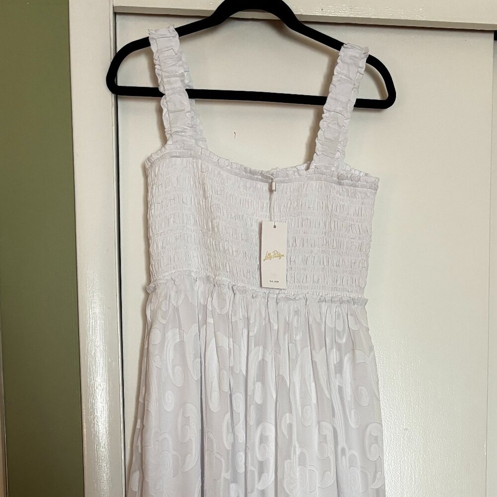 NWT Lilly Pulitzer Long White Dress L